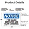 Signmission For Major Deposits Use Rear Entrance OSHA Notice Sign, Aluminum, 24in W x 18in L, 2PK OS-2PACK-NS-A-1824-L-12855 - alternate 2